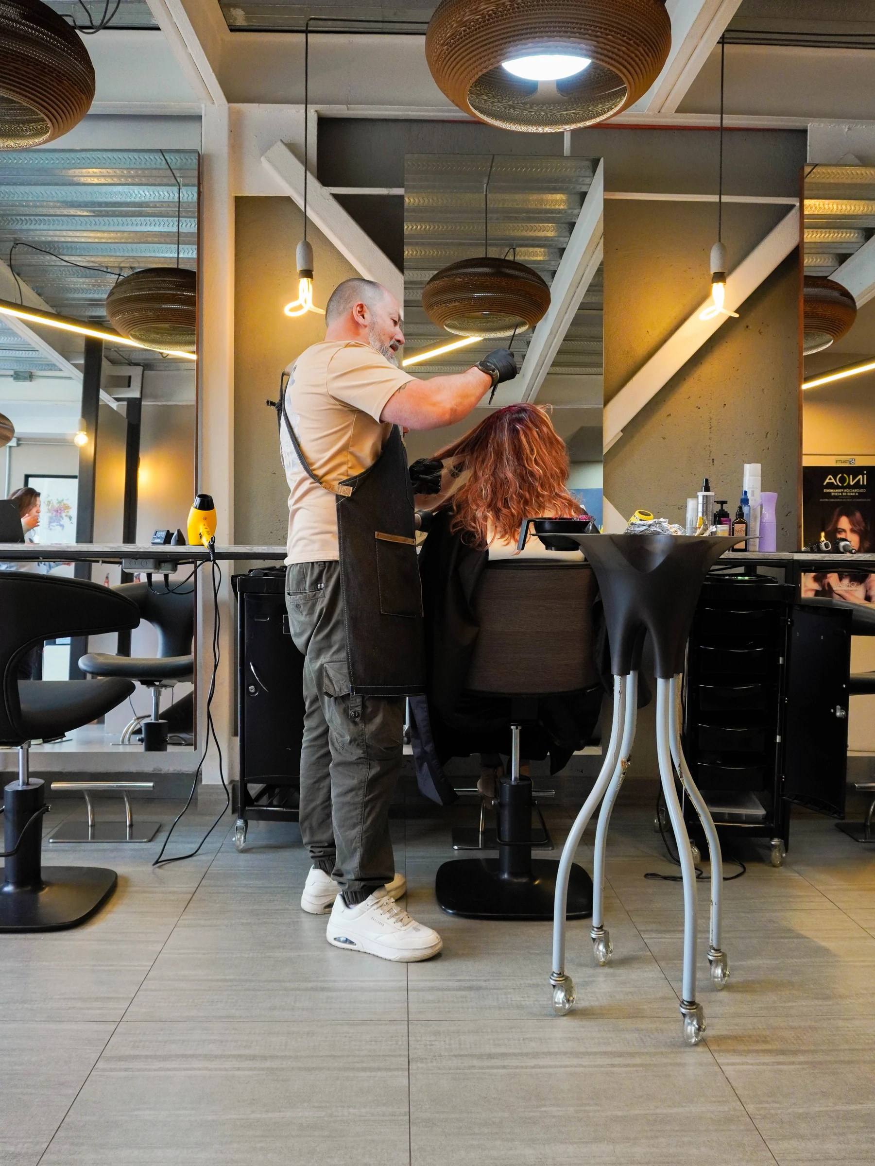 Zona de barbería en Vita Studio